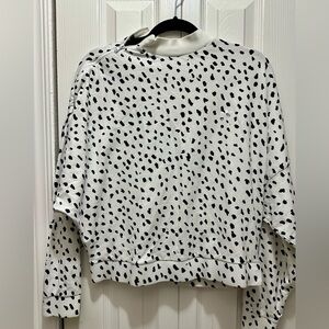 Adidas White and‎ Black Logo Tee